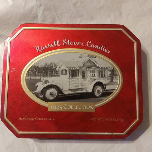 Russell Stover Candies tin - Picture 1 of 7